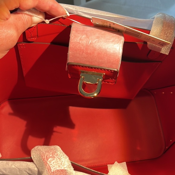 Michael Kors Leather Tote Shoulder Bag Handbag - Picture 4 of 5